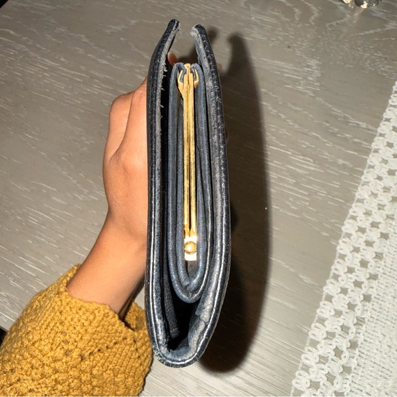 CHANEL Long Wallet Black Caviar Skin Leather CC Authentic - Good - Picture 6 of 14